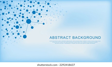 Abstract molecular structure for medical concept background. Vector illustration.