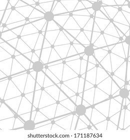 Abstract molecular structure. Science background.