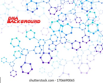 Estructura molecular abstracta, fondo geométrico científico. Estructura de hexágonos tecnológicos. Ilustración del vector