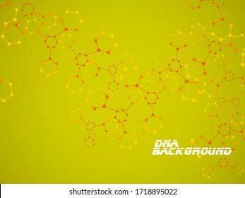 Abstract molecular structure, scientific geometric background. Technology hexagons structure. Vector illustration