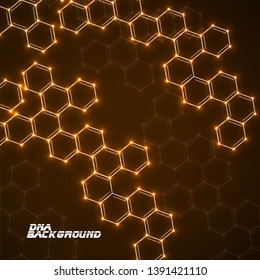 Abstract molecular structures. Technology background