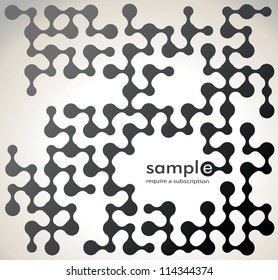 Abstract molecule background