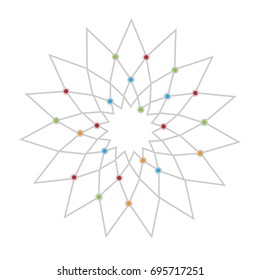 Abstract molecule background, genetic and chemical compounds, medical concept vector illustration