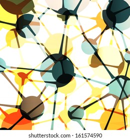 Abstract molecule backgrounds, DNA, Vector eps 10