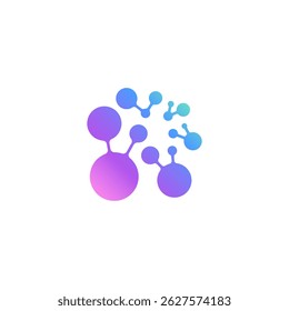 abstract molecule, bio splash, pharma, clinic logo, abstract water, floral neuron plasma circular. 