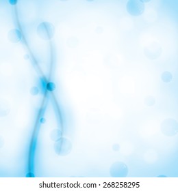 Abstract molecule blue light colors background 