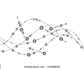 abstract molecule, cell illustration eps10
