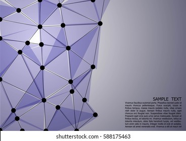 Abstract Molecule and communication concept, modern graphic design concept.
global connection idea, vector illustration.