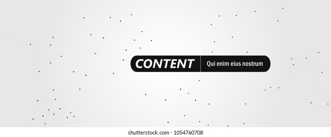 Abstract molecule connect background design on horizontal banner.