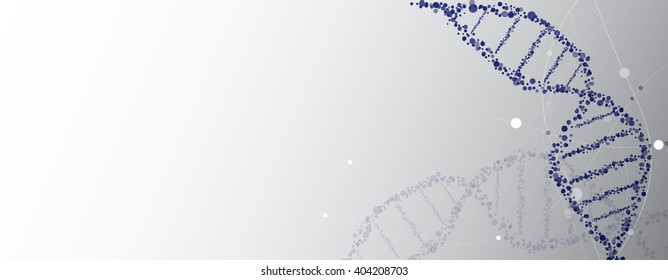 Abstract molecule connection. Dna molecule structure.  Molecule particles background