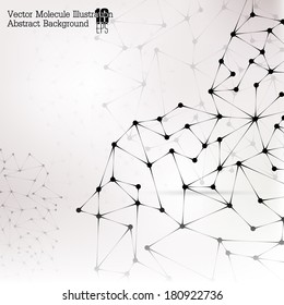 Abstract Molecule / DNA / Background eps 10