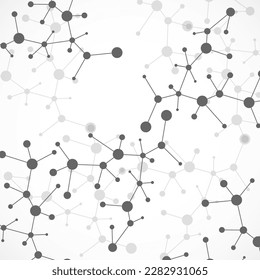 Abstract molecule DNA. Science background. Vector illustration