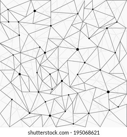 Abstract molecule geometrical structure background