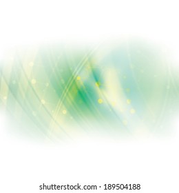 Abstract molecule green light colors background 