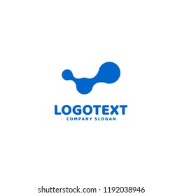 Abstract molecule logo design