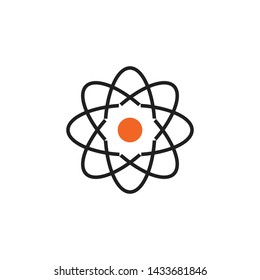 Abstract molecule logo design vector illustration template