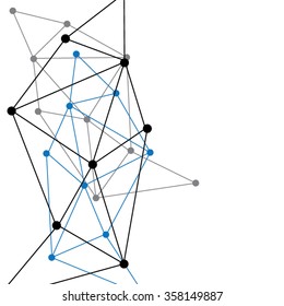 Abstract Molecule or Molecular structure-vector