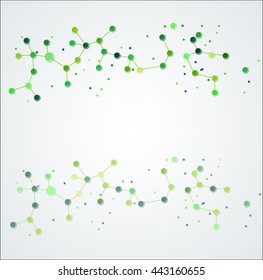abstract molecule on a light background.