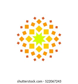 Abstract Molecule Vector Logo Template Illustration Design. Vector EPS 10.