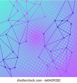 Abstract molecules background. Geometrical template. Eps10. Science innovation concept.