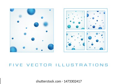Abstract molecules design. Graphic 3d illustration for your design