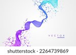 Abstract molecules design. Molecular structure illustration. Graphic concept for your design.