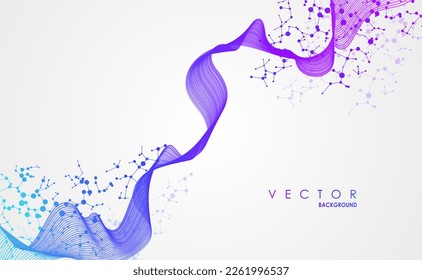 Abstract molecules design. Molecular structure illustration. Graphic concept for your design.