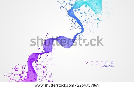 Abstract molecules design. Molecular structure illustration. Graphic concept for your design.
