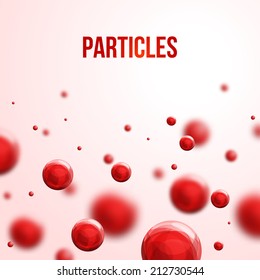 Abstract molecules design. Vector illustration. Atoms. Medical background for banner or flyer.