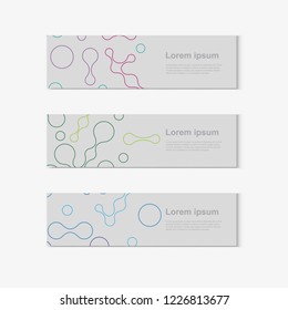 Abstract molecules design. Vector illustration.bright molecules