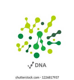 Abstract molecules design. Vector illustration.bright molecules