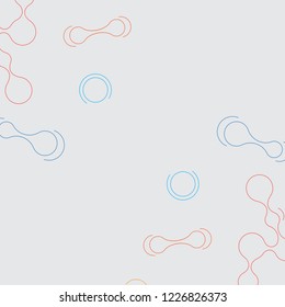 Abstract molecules design. Vector illustration.bright molecules