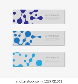 Abstract molecules design. Vector illustration.bright molecules.