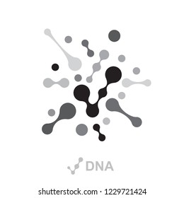 Abstract molecules design. Vector illustration.bright molecules.