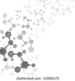 Abstract molecules medical background