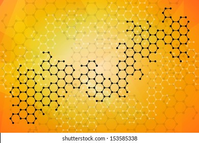 Abstract molecules medical background