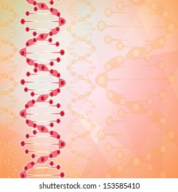 Abstract molecules medical background