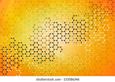 Abstract molecules medical background