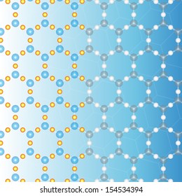 Abstract molecules medical background