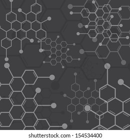 Abstract molecules medical background