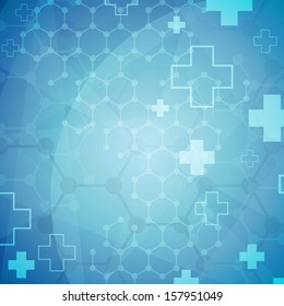 Abstract Molecules Medical Background