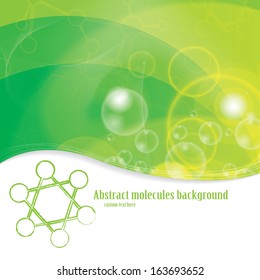 Abstract molecules medical background 