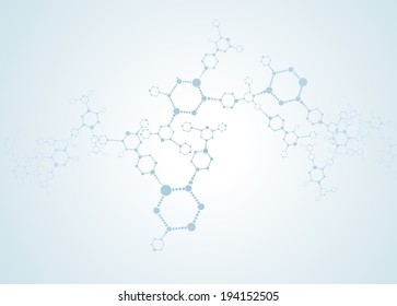 Abstract Molecules Medical Background 