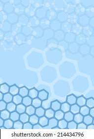 Abstract molecules medical background