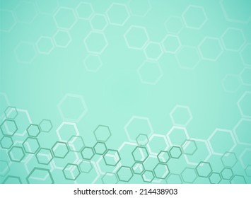 Abstract molecules medical background