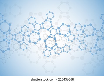 Abstract molecules medical background