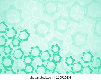 Abstract molecules medical background