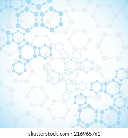 Abstract molecules medical background