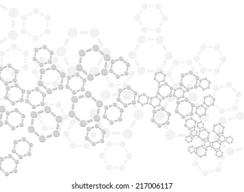 Abstract molecules medical background