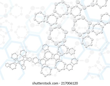 Abstract molecules medical background